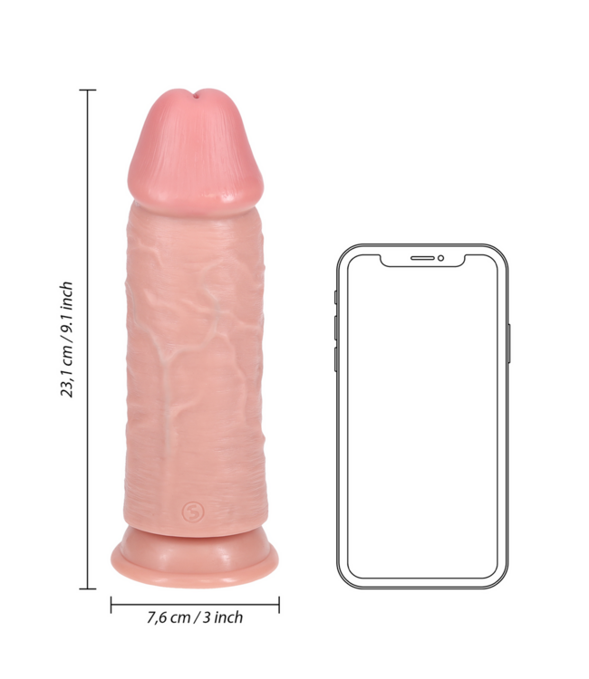 RealRock RealRock Extra dicker Dildo 9/23 cm – lebensecht mit Saugnapf