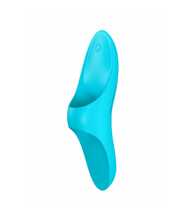 Satisfyer Satisfyer Vinger Vibrator USB Oplaadbaar Waterdicht Lichtblauw Met 12 Instellingen