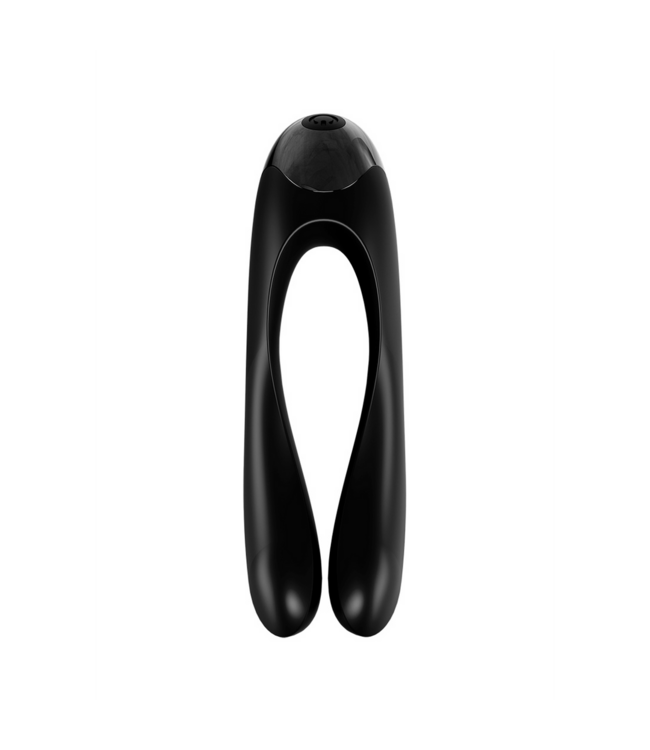 Satisfyer Candy Cane Fingervibrator Schwarz - Kompakt & Intensiv für Anfänger