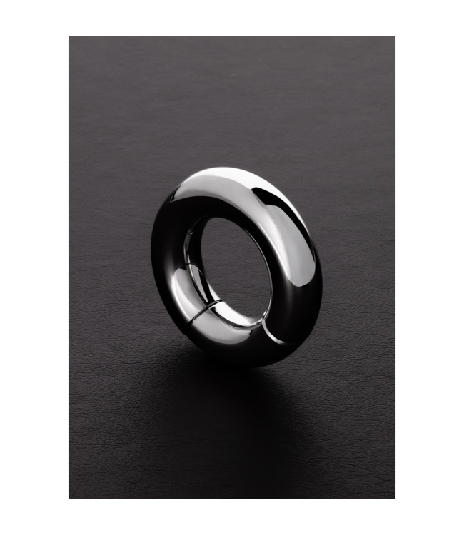 Steel by Shots Roestvrijstalen Magnetische Bal Ring Met Verwijderbare Wig Voor Gemak