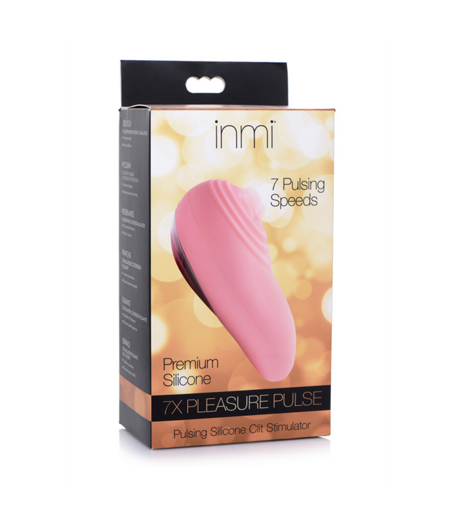 XR Brands Pleasure Pulse Clitoral Stimulator – Compact Intense Pulsations Pink
