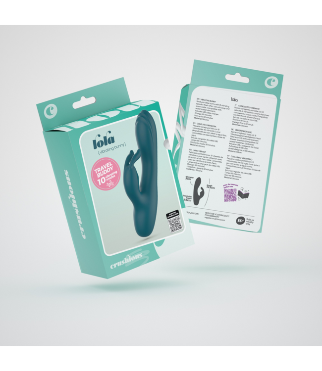 Crushious Crushious Smaragd Siliconen Mini Konijn Vibrator Met 10 Trilstanden