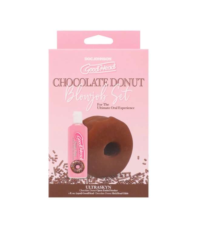 Doc Johnson Ultimate Chocolate Donut Stroker Set - Soft, Realistic & Seductive
