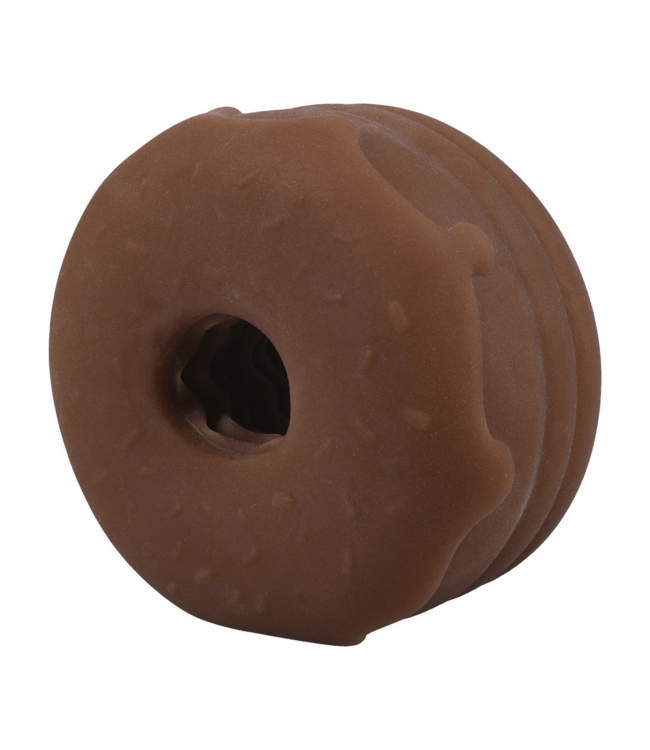 Doc Johnson ULTRASKYN Realistische Chocolade Donut Stroker Met GoodHead Slick Head Glijmiddel