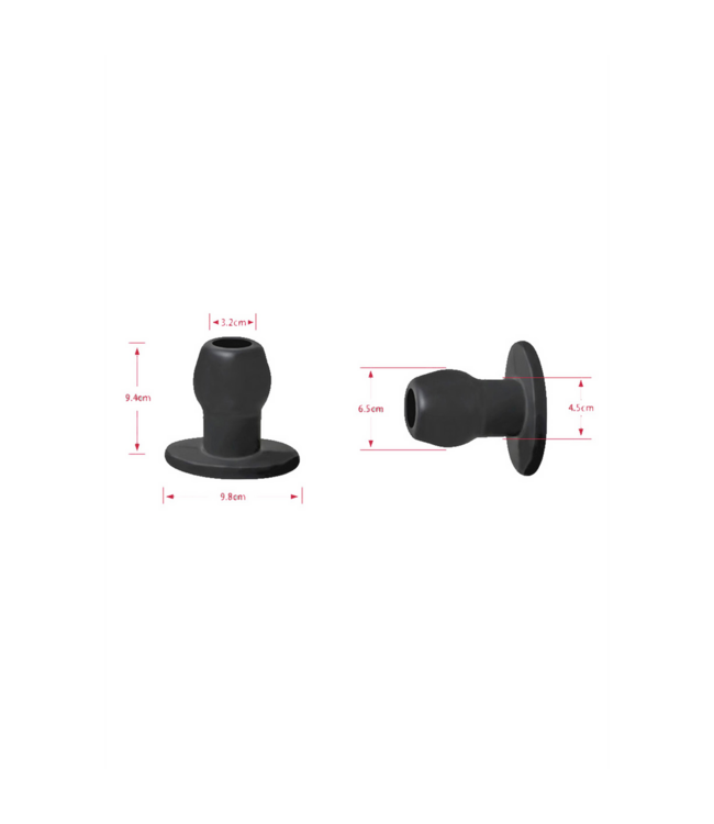 PerfectFitBrand PerfectFitBrand Holle Tunnel Buttplug L 9,4 cm Transparant Veilig TPR
