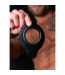 PerfectFitBrand PerfectFitBrand Comfort Cockring Zwart Met Perineum Stimulator - Regular