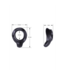 PerfectFitBrand Cock Armor Regular: Comfortable Black Plastic Cock Ring for Enhanced Pleasure