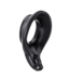 PerfectFitBrand PerfectFitBrand Comfort Cockring Zwart Met Perineum Stimulator - Regular