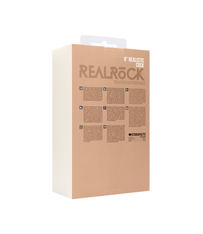 RealRock Realistischer Penis mit Hodensack 23,5 cm – Fetisch für Paare