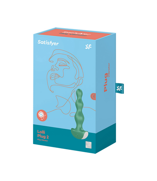 Satisfyer Lolli Plug 2 Grün – 12,5 cm Silikon-Analplug mit kraftvollen Vibrationen