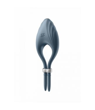 Satisfyer Satisfyer Verstelbare Vibraerende Penisring Met Ribbels Donkerblauw