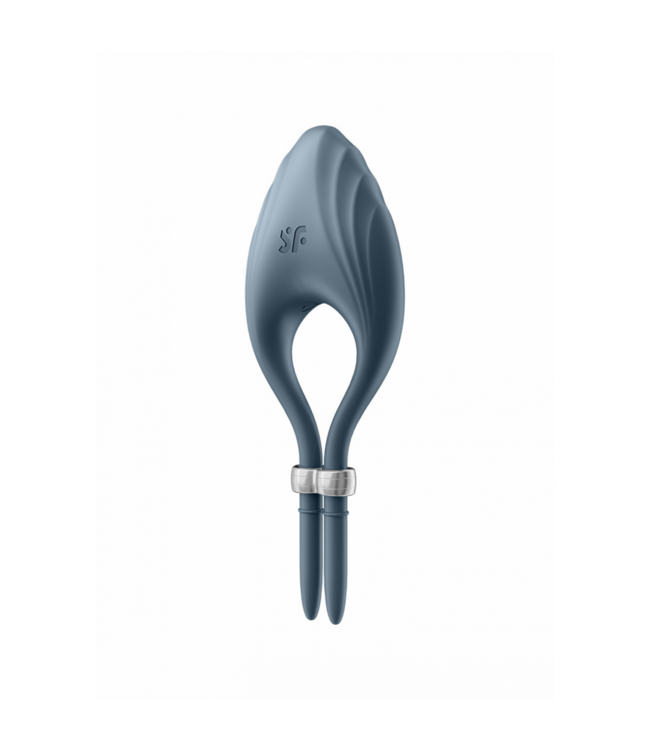 Satisfyer Satisfyer Verstelbare Vibraerende Penisring Met Ribbels Donkerblauw