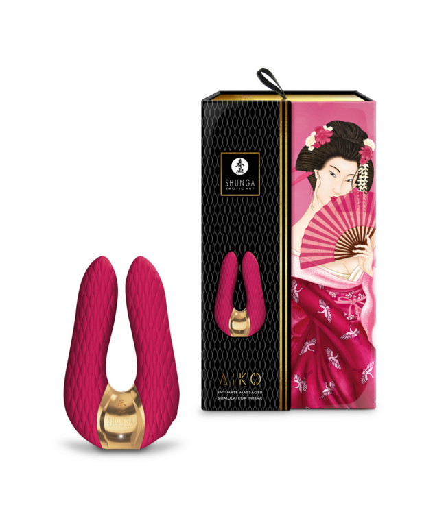 Shunga AIKO Himbeere Klitorisstimulator – 10 Modi für intensives Vergnügen