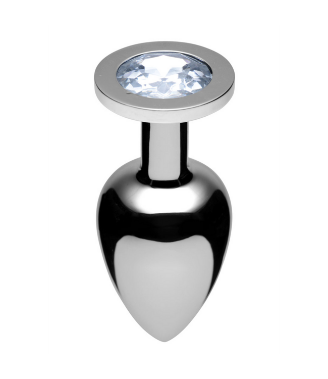 XR Brands Lucent Diamond Accent Chrome Plug - Stylish, Comfortable Luxury 7.1 cm