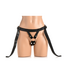XR Brands Comfort Fit Velvet Kiss Strap-On Harnas 22,2 cm Verstelbaar Zwart