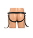 XR Brands Comfort Fit Velvet Kiss Strap-On Harnas 22,2 cm Verstelbaar Zwart