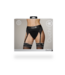 Ouch! Vibrerende Strap-on Boxer Met O-Ring Systeem En Siliconen Bullet Zwart XS/S