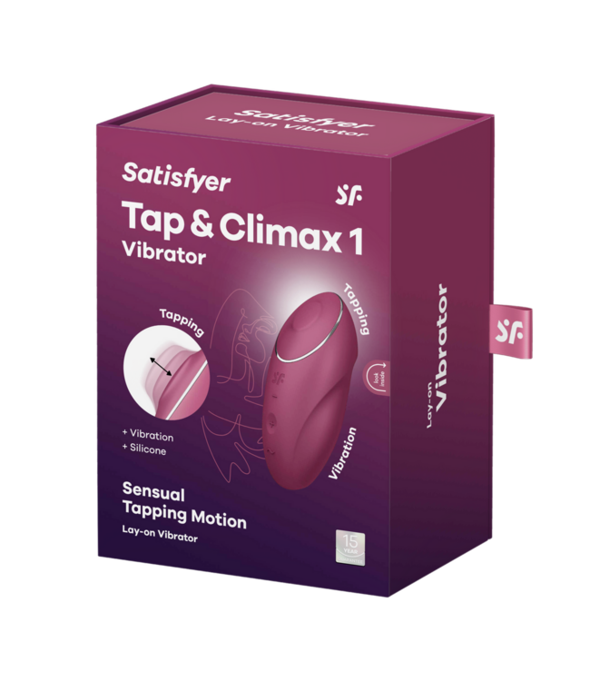 Satisfyer Satisfyer Tap Climax 1 Rood - 11 Tapping Variaties & Vibratieprogramma's