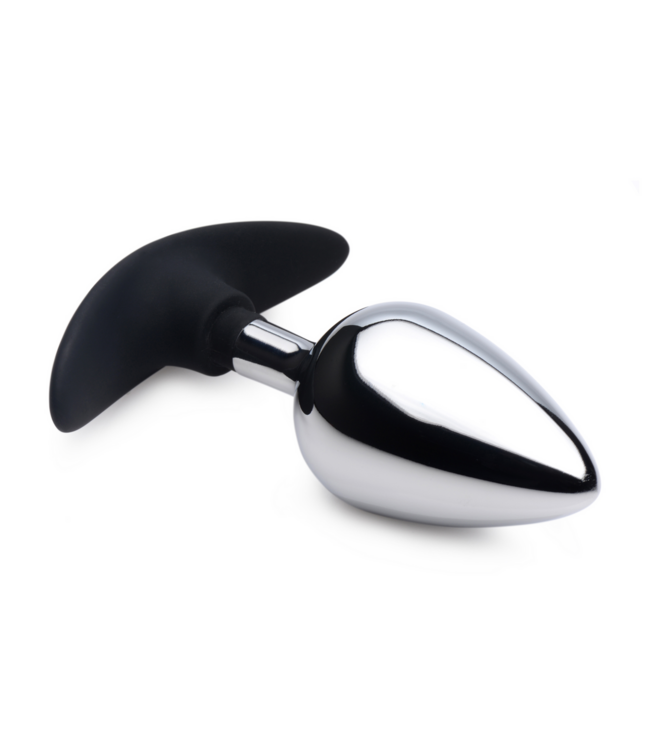 XR Brands Dark Intruder 11,4 cm – Nickelfreier Metall-Silikon Analplug für Intensität