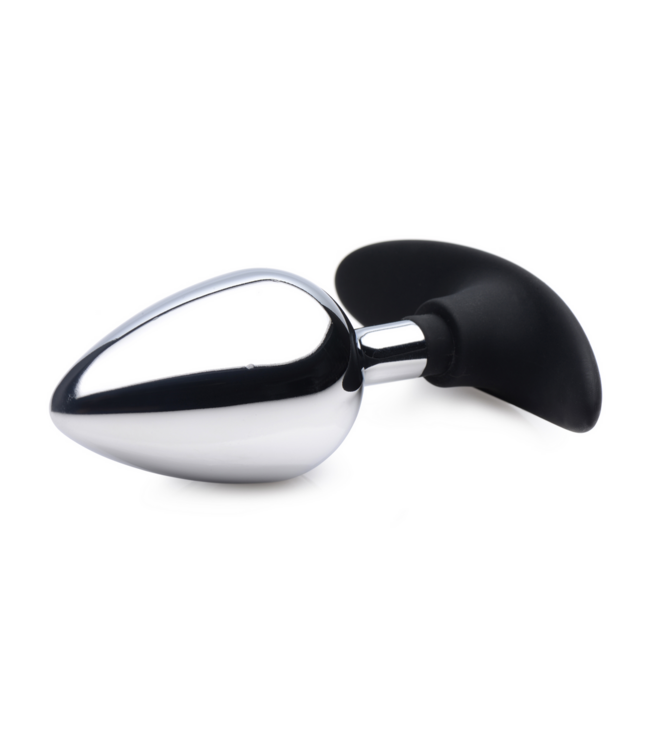 XR Brands Verzwaarde Metaal & Silicone Anale Plug – 11,4 cm voor Intense Stimulatie