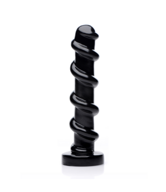 XR Brands Mighty Black Dildo 24 cm - Supple, Intense Stimulation & Easy to Clean