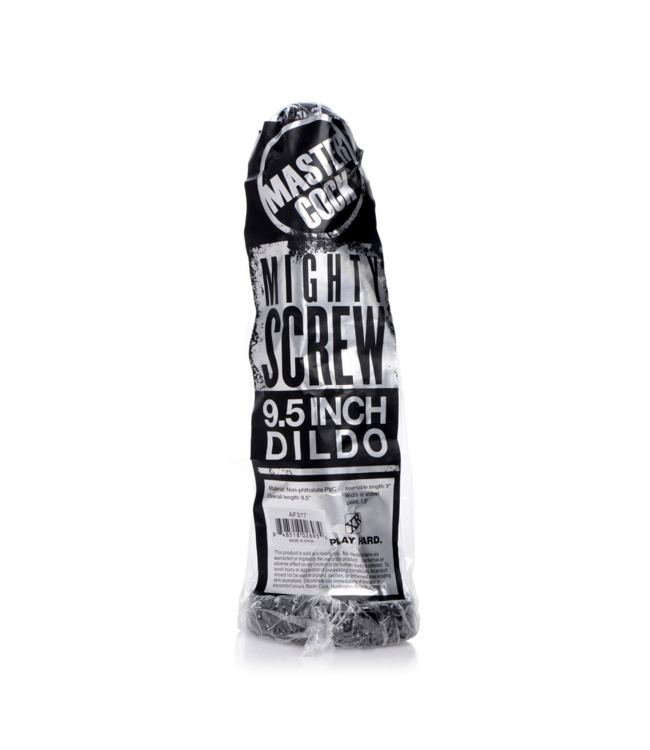 XR Brands Mighty Black Dildo 24 cm - Supple, Intense Stimulation & Easy to Clean