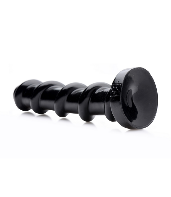 XR Brands Mighty Black Dildo 24 cm - Supple, Intense Stimulation & Easy to Clean