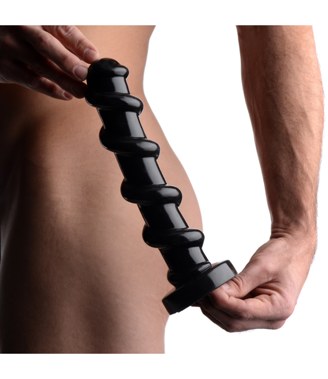 XR Brands Mächtiger Dildo 25 cm – Glatt, intensiv & stilvoll in Schwarz