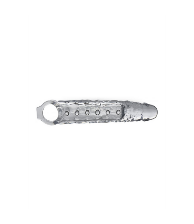 XR Brands Transparent Penis Sleeve - 3 cm Extension for Enhanced Firmness & Sensation