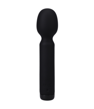 Doc Johnson Compact Black Vibrating Wand – Powerful, Quiet & Rechargeable