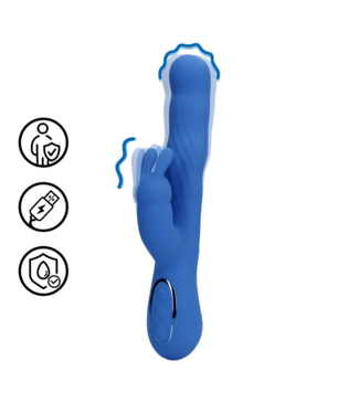 Loveline Wiggle Rabbit Vibrator Blauw - Ultimatieve Clitoris & G-spot Stimulatie