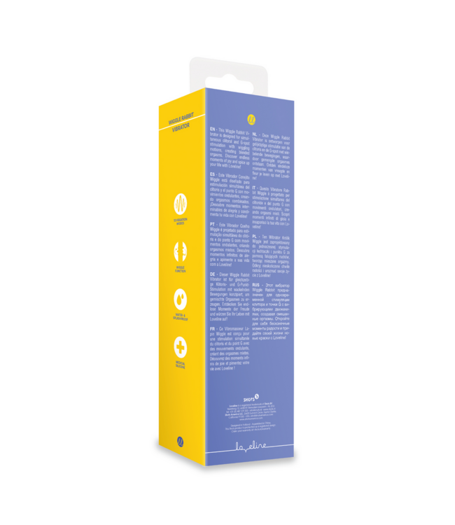 Loveline Wiggle Rabbit Vibrator Blue - Dual Stimulation for Intense Orgasms