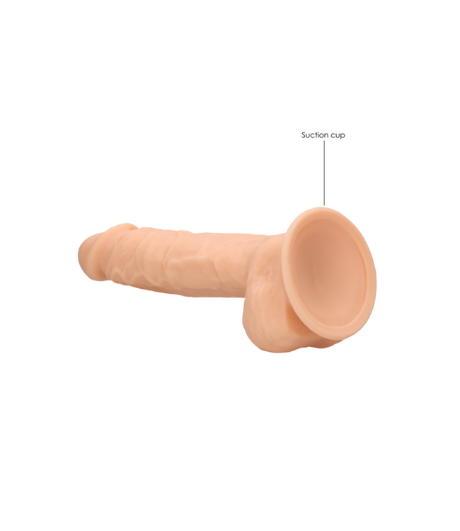 RealRock REALROCK ULTRA Siliconen Dildo met Ballen - 22,8 cm Flexibel Genot