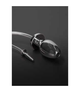 Steel by Shots Premium Roestvrijstalen Penisplug met Doorzichtige Slang voor Urethra-Play