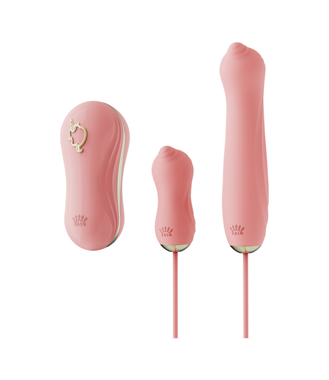 Zalo Leistungsstarker Saugvibrator mit Pumpe im Unicorn Set – Vielseitig & sicher