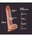 Crushious Inviktus Ultra-Realistischer Flüssigsilikon-Dildo 22 cm mit Saugnapf