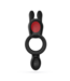 Crushious Dingo Vibrierender Cockring Schwarz – 9 Modi, Fernbedienung, Silikon