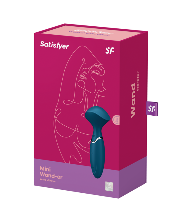 Satisfyer Mini Wand-er Plus | Krachtige, Draagbare Wandvibrator met 12 Programma's