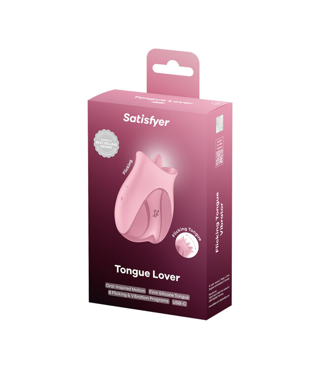 Satisfyer Flackernder Zungenvibrator Rosa – 8 Modi, USB-C, Silikon