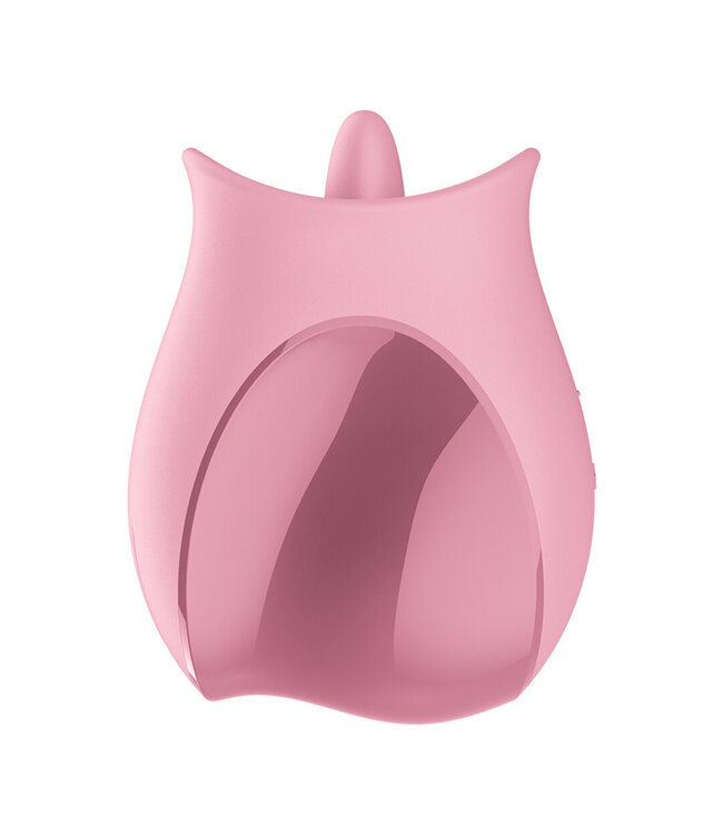 Satisfyer Verleidelijke Tong Vibrator met 8 Vibratieprogramma's - Roze USB-C Stimulatie