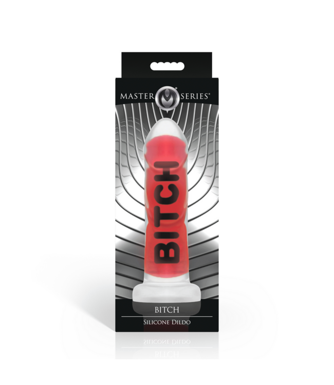 XR Brands Premium BITCH Siliconen Dildo Rood 18,5 cm | Duurzaam & Comfortabel Speelgoed
