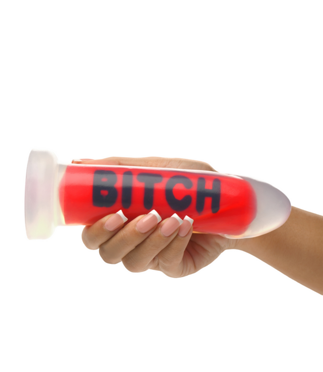 XR Brands Premium BTICH Red Silicone Dildo - 18.5 cm, Powerful & Body-Safe