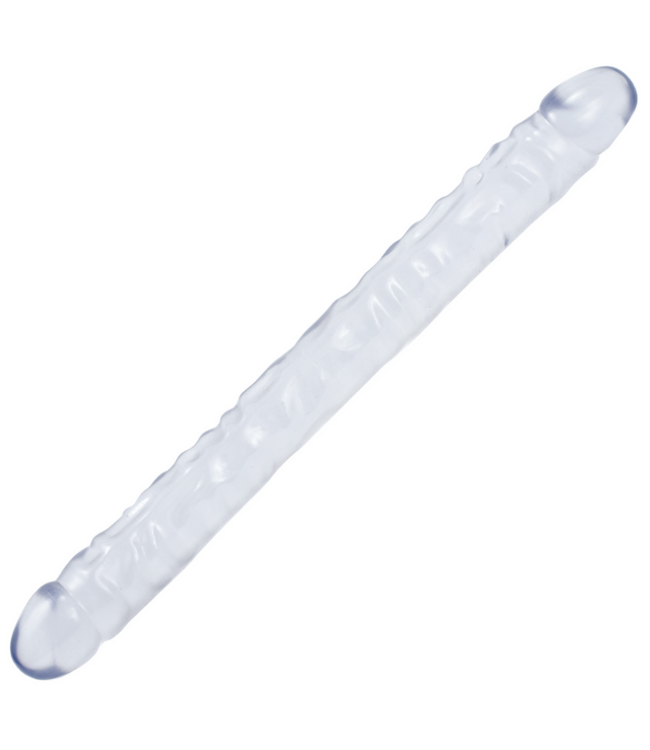 Doc Johnson Flexible Double Dong 18" Crystal Jellies - Safe & Soft Sex Toy