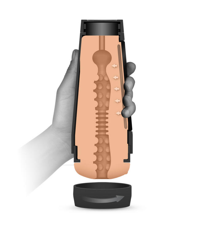 Doc Johnson Dani Daniels ULTRASKYN Masturbator with Adjustable Tightness Case