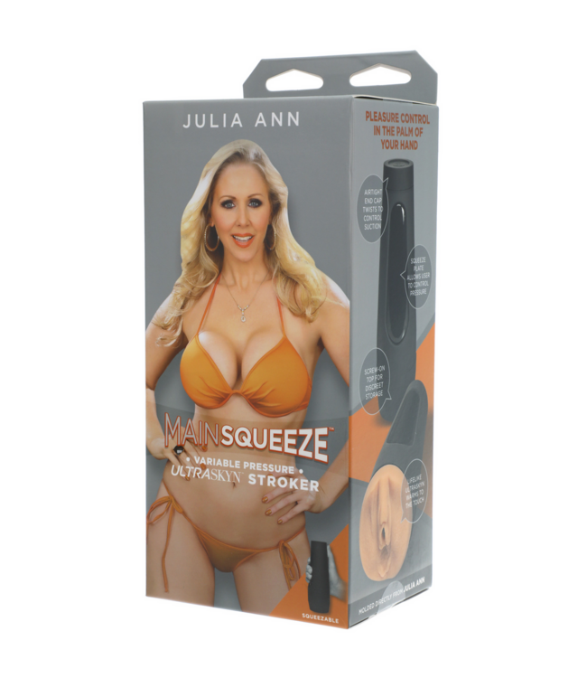 Doc Johnson Julia Ann ULTRASKYN Masturbator mit verstellbarem Saugnapf und Reisekoffer