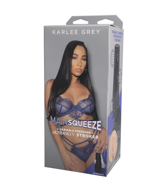 Doc Johnson Karlee Gray ULTRASKYN Masturbator – Realistic Pleasure & Travel Case
