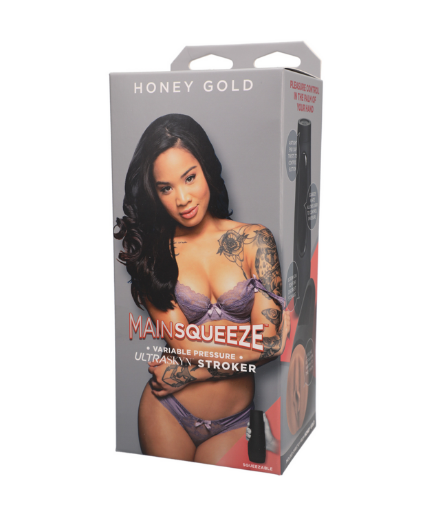 Doc Johnson Honey Gold ULTRASKYN Main Squeeze: Realistic, Travel-Friendly Pleasure