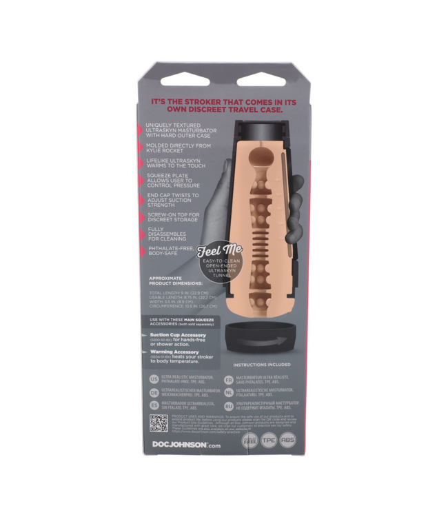 Doc Johnson Kylie Rocket ULTRASKYN Masturbator - Realistic & Textured Pleasure