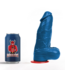 Fuck & Fist Realistische Blauwe Dildo met Geribbeld Oppervlak - 15 cm Inbrengbaar
