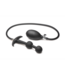 XR Brands Ass Rattler 12 cm: Zwarte Gewogen Silicone Anale Plug voor Plezier en Comfort